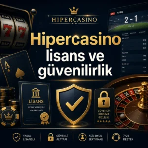 Hipercasino lisans ve güvenilirlik